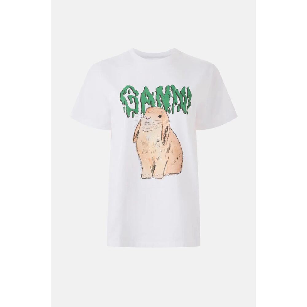 GANNI Bunny T-Shirt Size XL - Picture 3 of 6